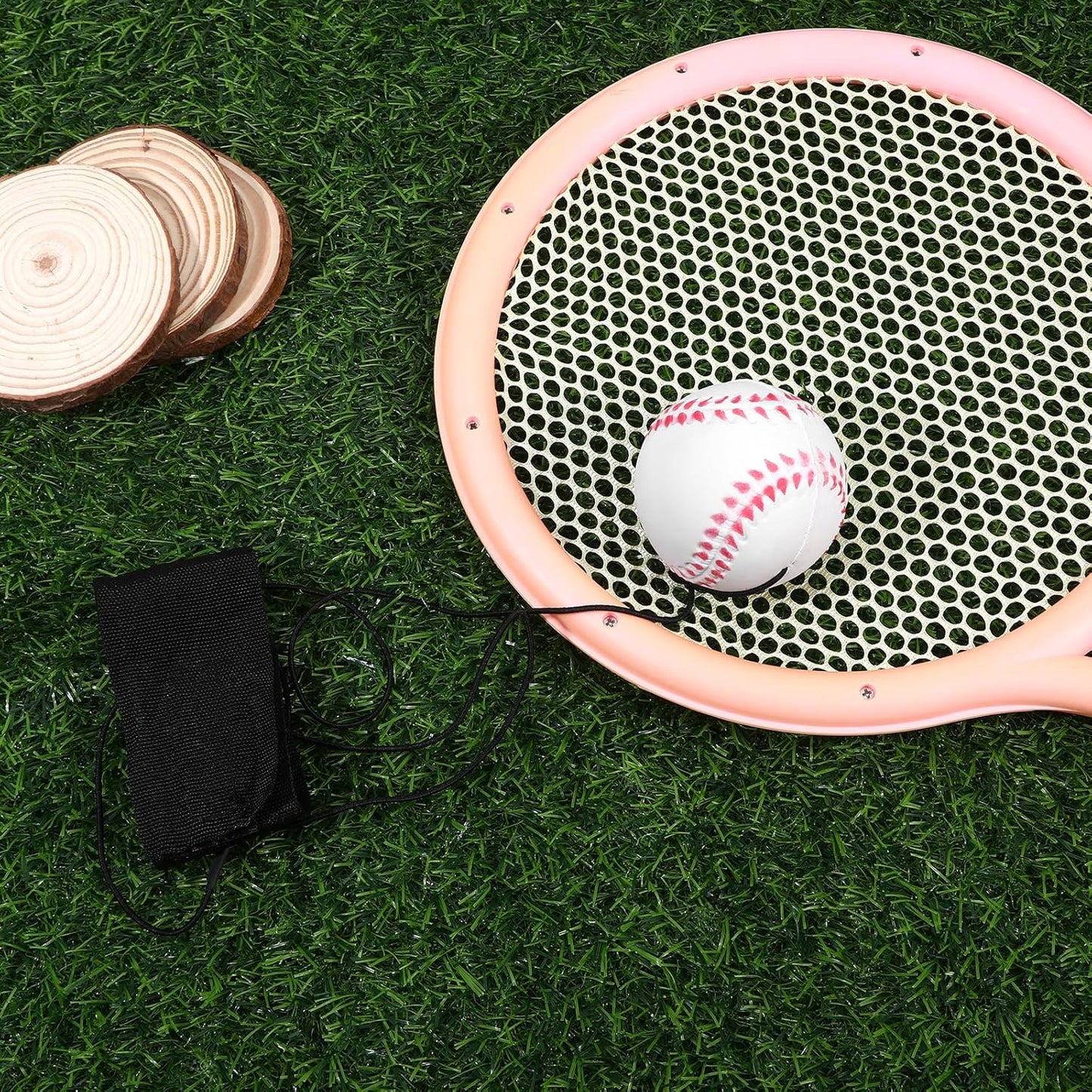 Skiennix Wrist Ball Set - 4PCS Rebound Balls with Strap for Fun Outdoor Exercise & Baseball Gifts
