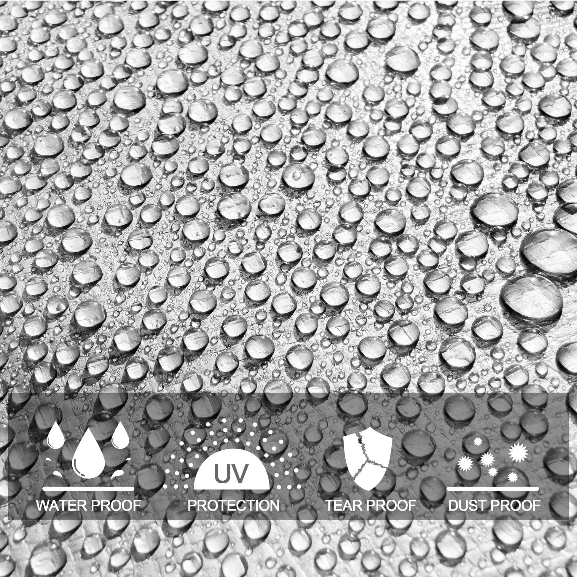 STARPYNG-7 Mil White 12x16 Feet Tarp-Multifunctional White Waterproof Tarpaulin-Waterproof, UV Resistant, Rip and Tear Resistant, Poly Tarpaulin with Reinforced Edges for Cover