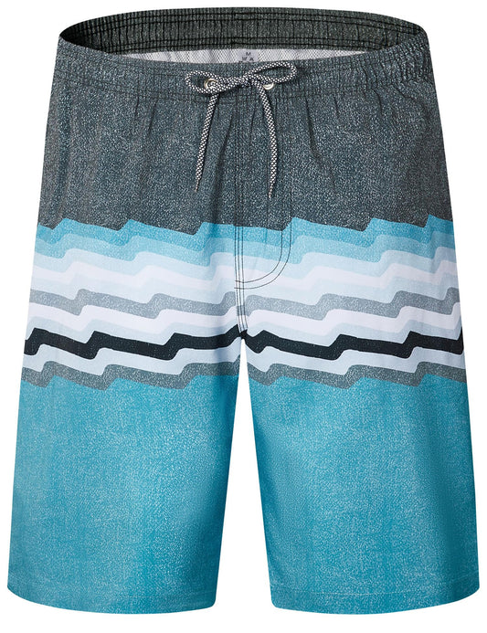ELETOP Men's Swim Trunks with Mesh Liner 9 Inch Beach Bathing Suit