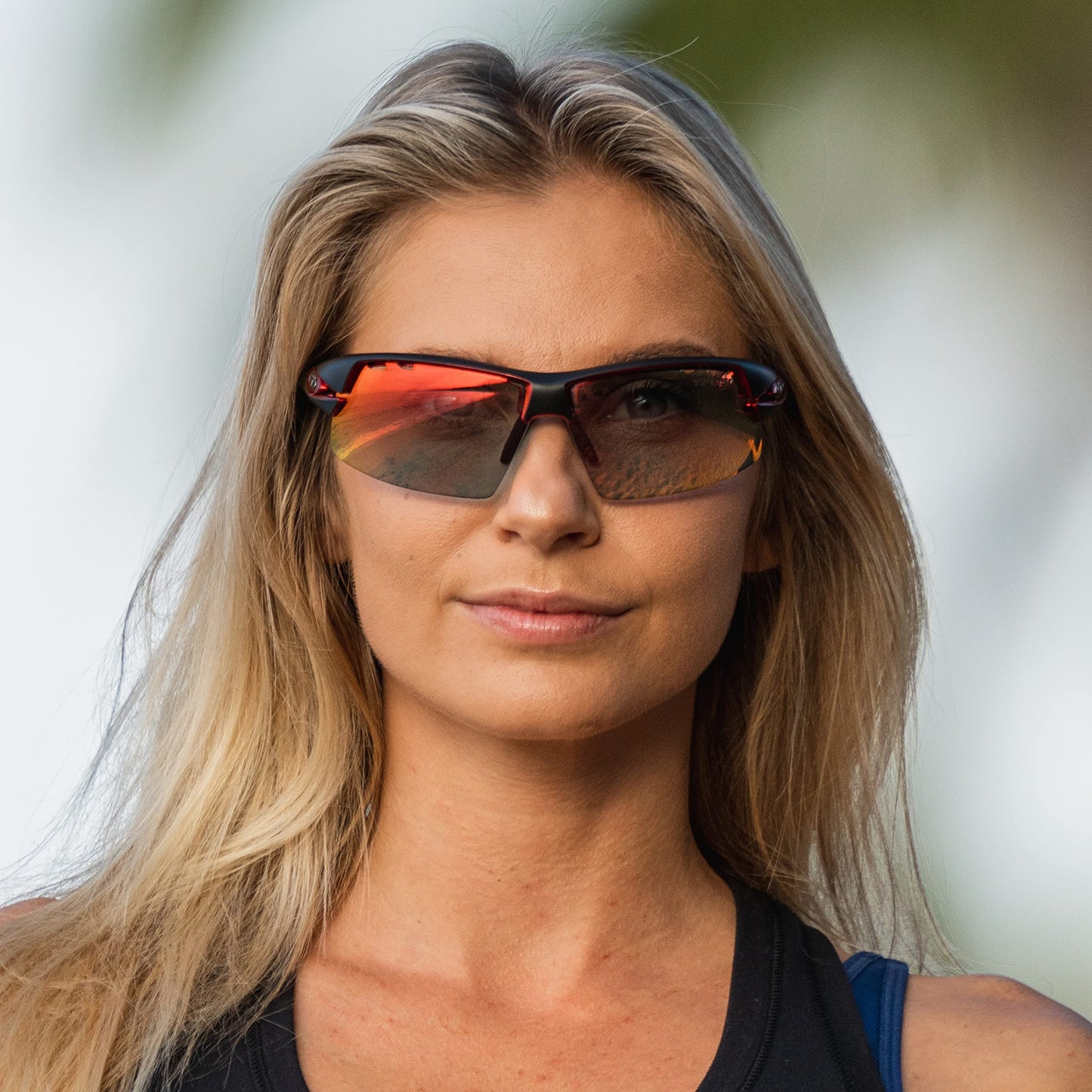 Tifosi Optics Crit Sunglasses, Black/Red w/Clarion Red Fototec Lenses