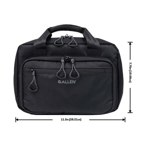 Allen Company Double Pistol Bag, 2-Sub Compact Handguns Under 6“, Black