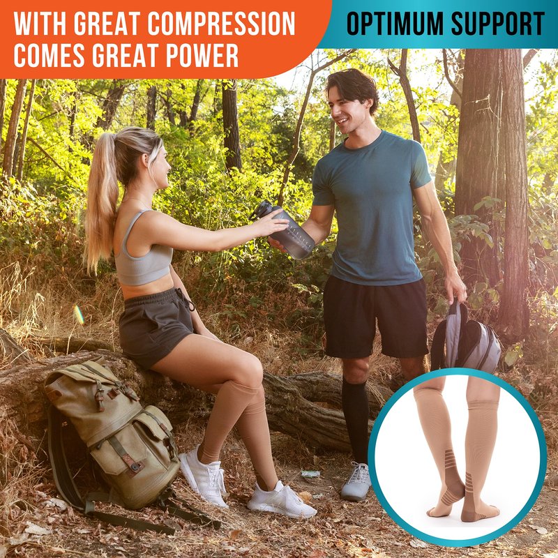 Compression Socks for Women and Men (3 Pairs) Support for Travel, Nurses, Pregnancy, Shin Splints, Sports and Everyday Wear