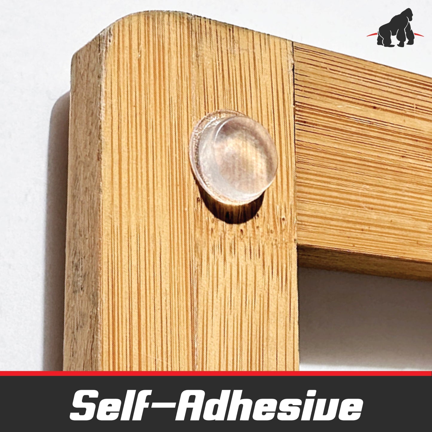 Self Adhesive Bumpers - 1/2” Diameter - 200 pcs - Standard Clear Round Bumper for Cabinets, Drawers, Cutting Boards, Picture Frames and Furniture - Sound dampening Protects Against Damage