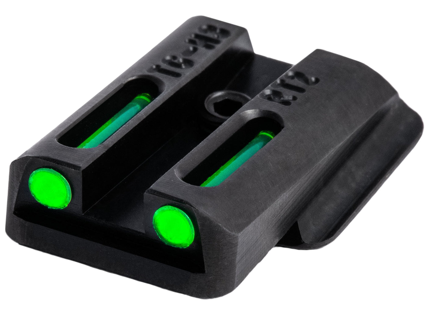 TRUGLO TFO Tritium & Fiber-Optic Handgun Sight Set, Durable Snag-Resistant Green Front & Green Rear Bright Night Sights, Compatible with Ruger LC9 / 9S / 380 Handguns