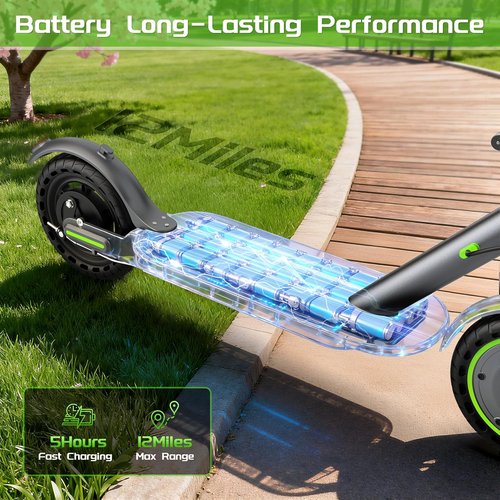 MAXSHOT Electric Scooter - High-Speed 350W/500W Motor | 19-22 MPH, 21-28 Miles Range, Dual Suspension