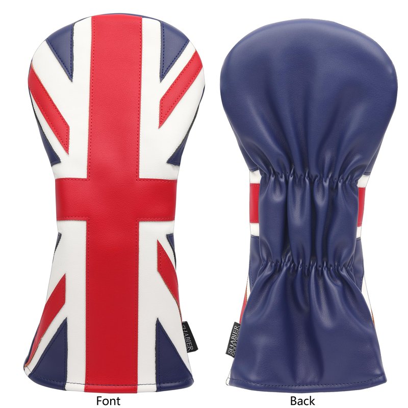 SHABIER United Kingdom Flag Golf Head Cover Golf Wood Club Headcover Driver Cover (The Union Jack)