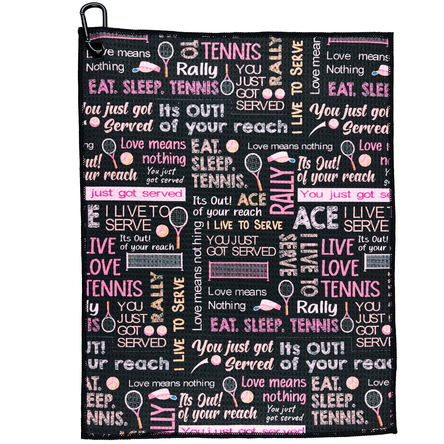 Wolf Golf Towels Tennis Towel for Women | Tennis Court Accessory | Tennis Gifts