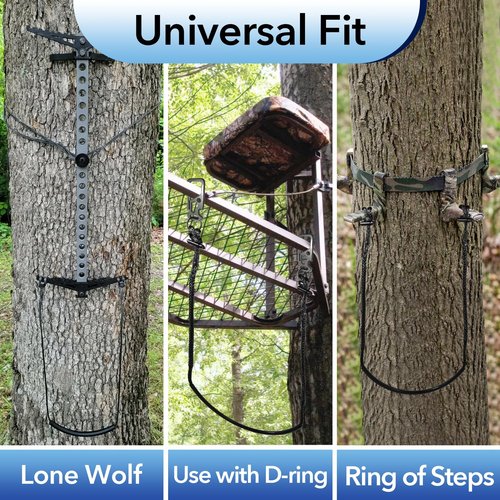 4 PCS Climbing Stick Aider for Hunting - UHMWPE Single Step Aider, Single Step Climbing Stick Aider, Single Step Aider for Loads Up to 800 LB, Hand-Braided Lightweight Rope Ladder Tree Stand Step