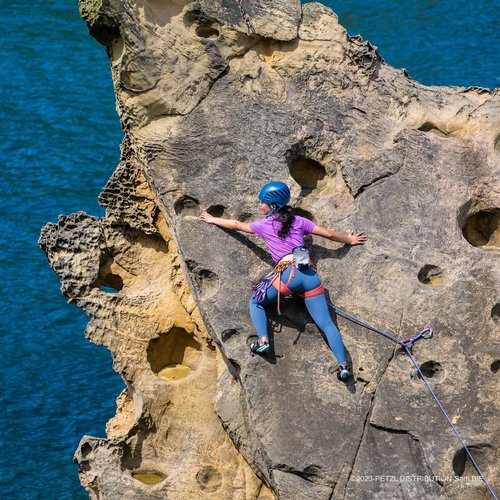 PETZL Corax LT Women's Climbing Harness - Lilac White, Large