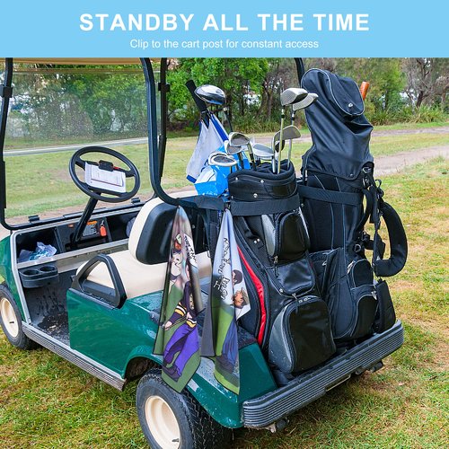 DUNGGLE Golf Towel 3 Pcs Funny Golf Club Clean Set for Golf Bags with Clip, Funny Gifts for Golf Fans