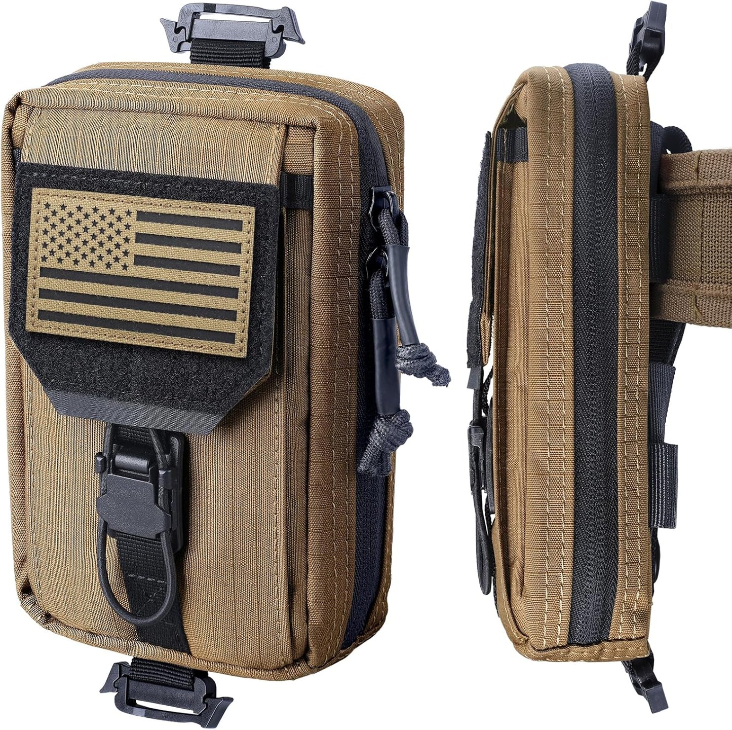 RXW Tactical Utility Phone Pouch - MOLLE EDC Tool Holster for Vests & Duty Belts | Fits 4.5"-6.9" Phones