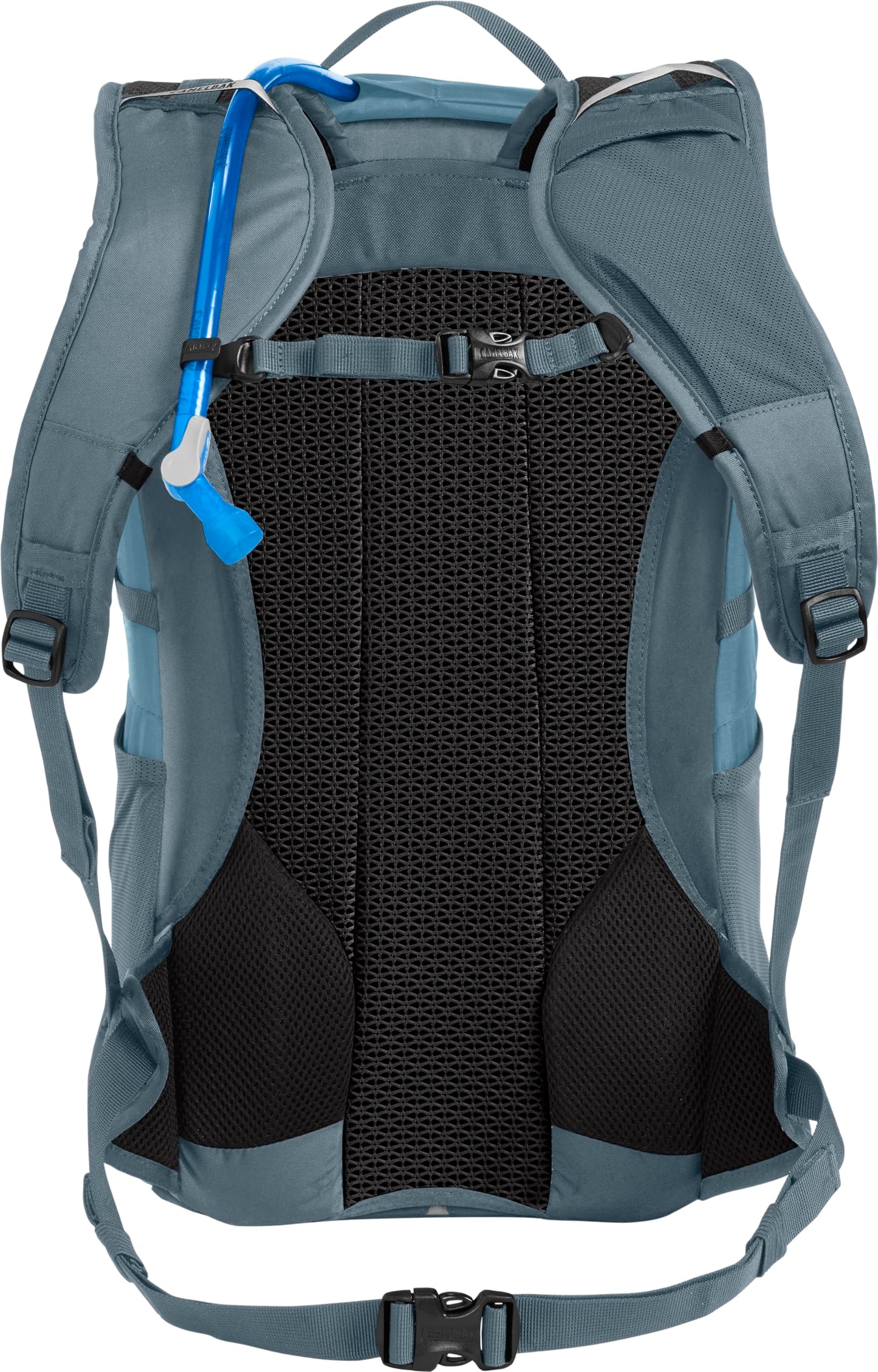 CamelBak Womenâ€™s Fourteener 24 Hiking Hydration Backpack with 100oz Reservoir, Women Specific Fit and Ventilated Support for Long Trail Days, Smoke Blue/Fiery Coral 2.0