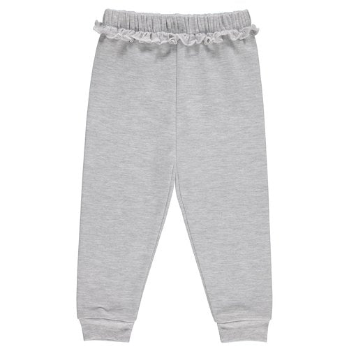 Cudlie 5-Pack Girls Joggers – Soft Cotton Blend Sweatpants for Toddlers & Kids | Cozy Lounge Pants, Playwear, and Active Joggers – Sizes 3 Months to 4T