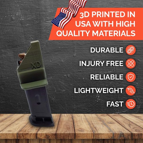 EZMAGLOADER Magazine Loader for Springfield XD & Hellcat 9mm - Effortless Loading | Comfortable Grip & Thumb Relief