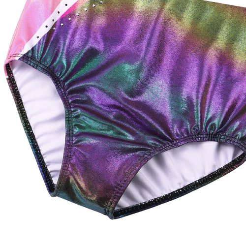 BAOHULU Gymnastics Leotards for Girls Cow Print Kids Athletic Apperal Dance Outfit B370_BlackPink_12A