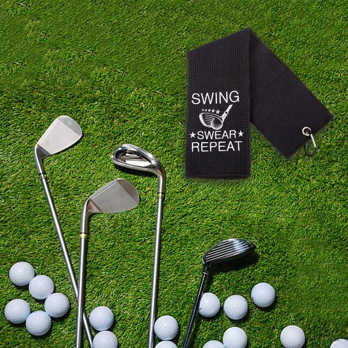 JYSILIYH Funny Golf Towel for Men, Golf Bags Accessory, Birthday Gift for Golfers