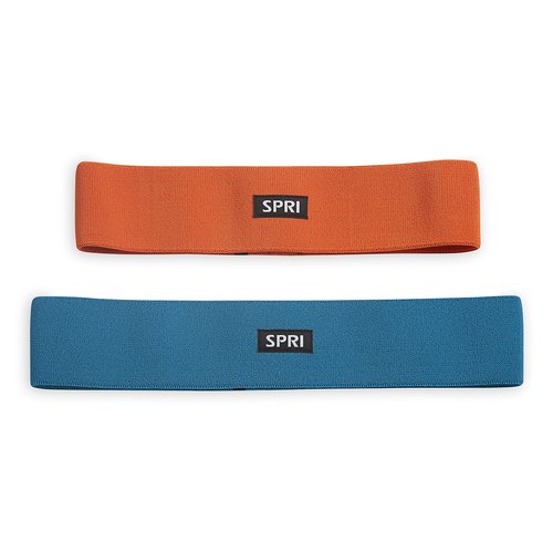 SPRI Hip Bands 2-Pack - Resistance Band Kit Set with 2 Levels of Resistance - Exercise Bands for Lower Body Strength Training and Endurance - Versatile Fitness Tool - Light & Medium Resistance Bands