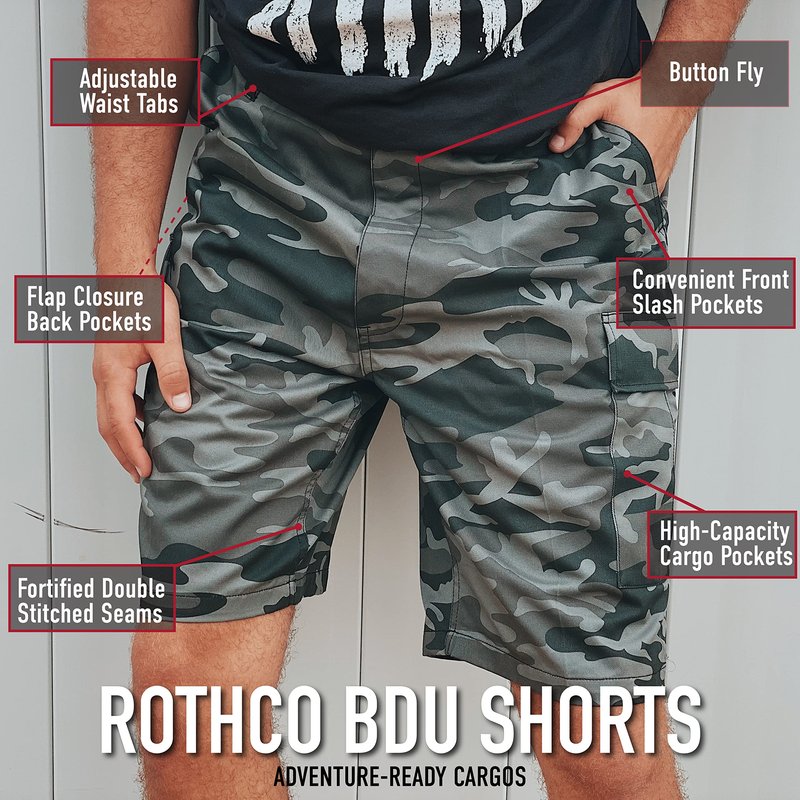 Navy Blue Military Combat BDU Shorts (XL)