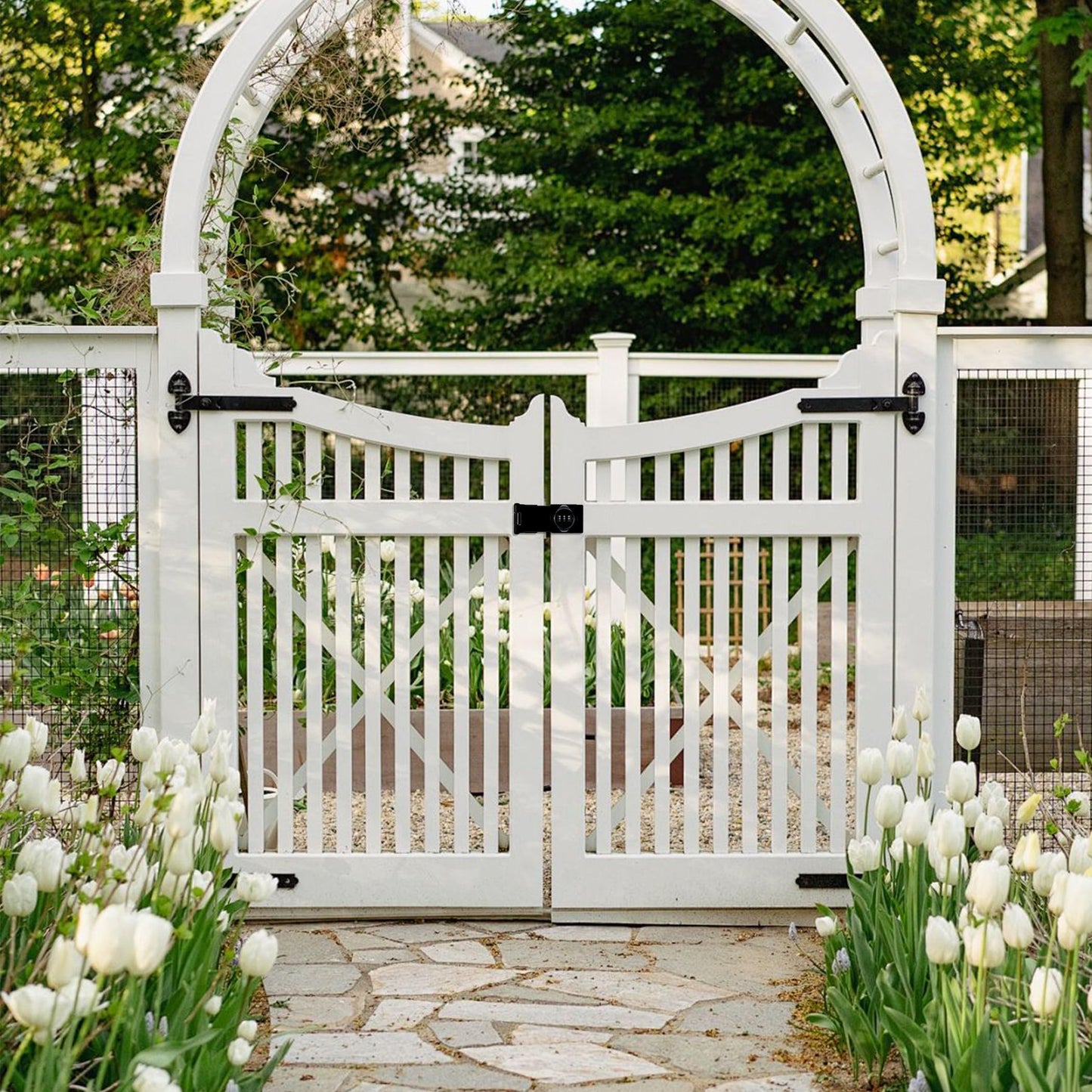 Redunest Password Rotary Hasp Locks,Black 1 Pack Cabinet Locks with Combination,Keyless Security Latch for Sliding Barn Door, Gate, Small Door, Closet, Drawers