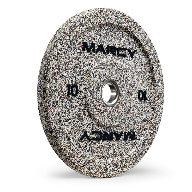 Marcy 2" High Bounce Olympic Bumper Plate for Strength Training Weightlifting Workout Weight 10-lb MCPB-010