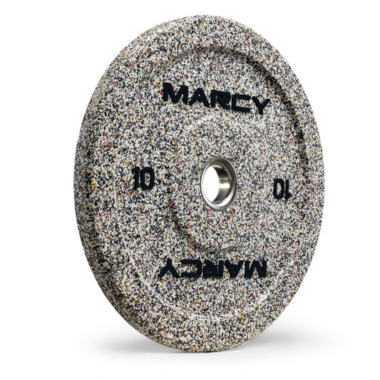 Marcy 2" High Bounce Olympic Bumper Plate for Strength Training Weightlifting Workout Weight 10-lb MCPB-010