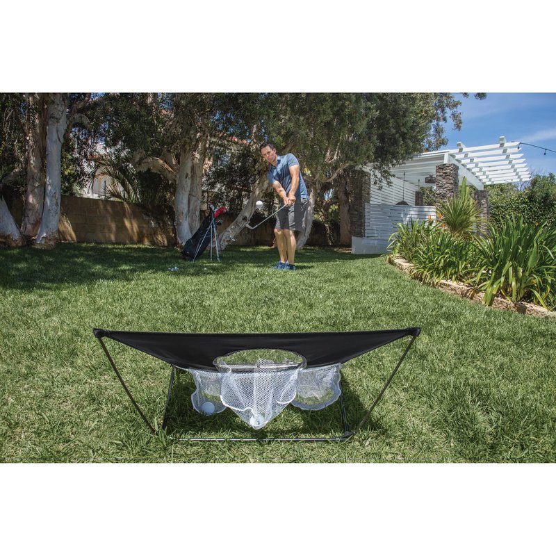 SKLZ Chipping Net + Impact Golf Balls 12 Pack, Traveling Golf Training Set