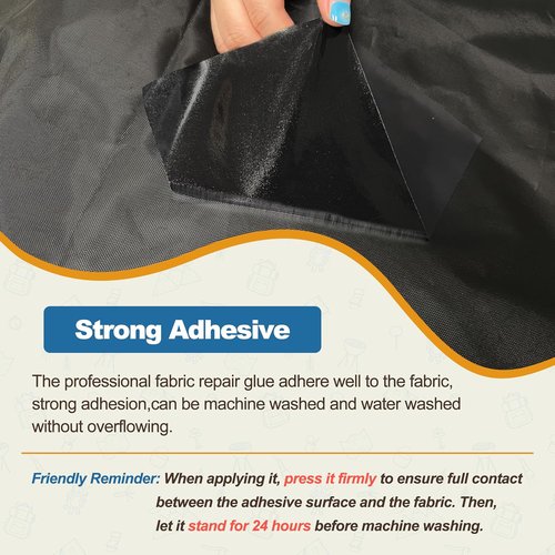 KING MOUNTAIN Self-Adhesive Nylon Fabric Repair Patch - Waterproof 9x11 Inch Kit for Jackets, Tents & More
