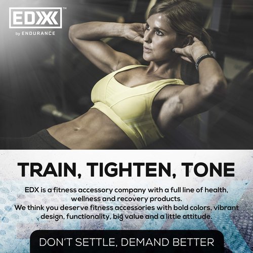 EDX Adjustable Ankle Weights | Arm, Leg and Wrist Weight Strap | Fitness, Walking, Jogging, Workout, Lifting 2 Pack 2lbs