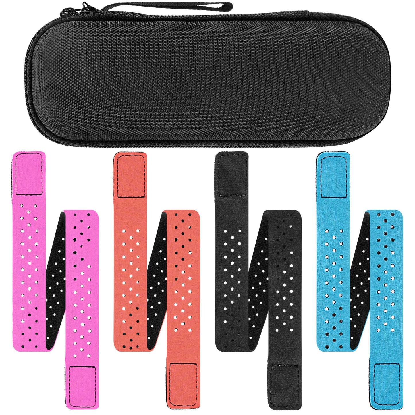TOCCOOL 4-Pack Heart Rate Monitor Replacement Strap, Adjustable Armband Compatible with Scosche Rhythm+ 2.0, CooSpo HW706 HW9 HW8 HW807, Breathable Elastic Sport Band