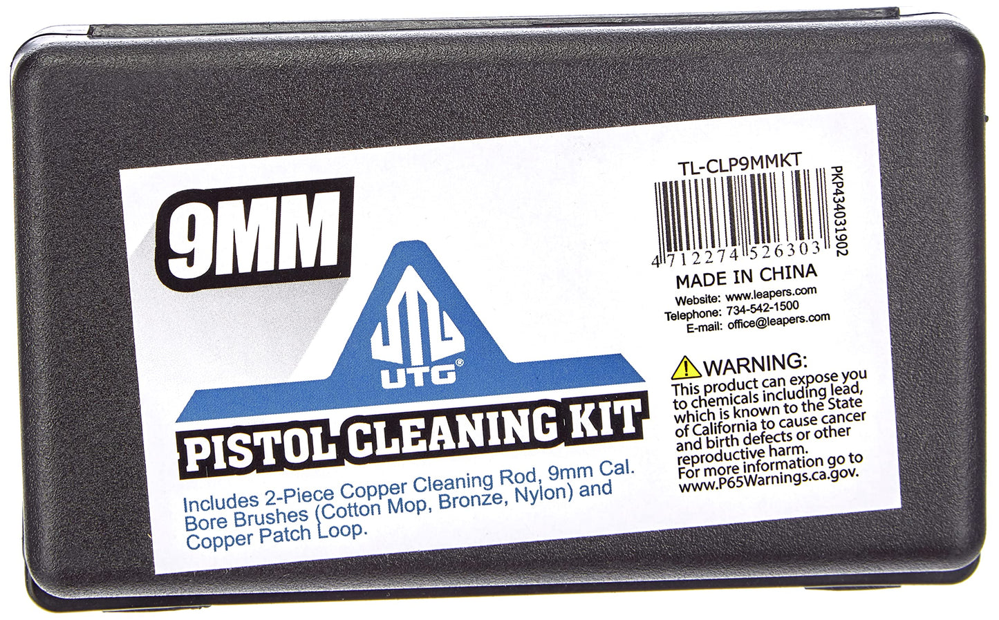 UTG 9MM Pistol Cleaning Kit,Black