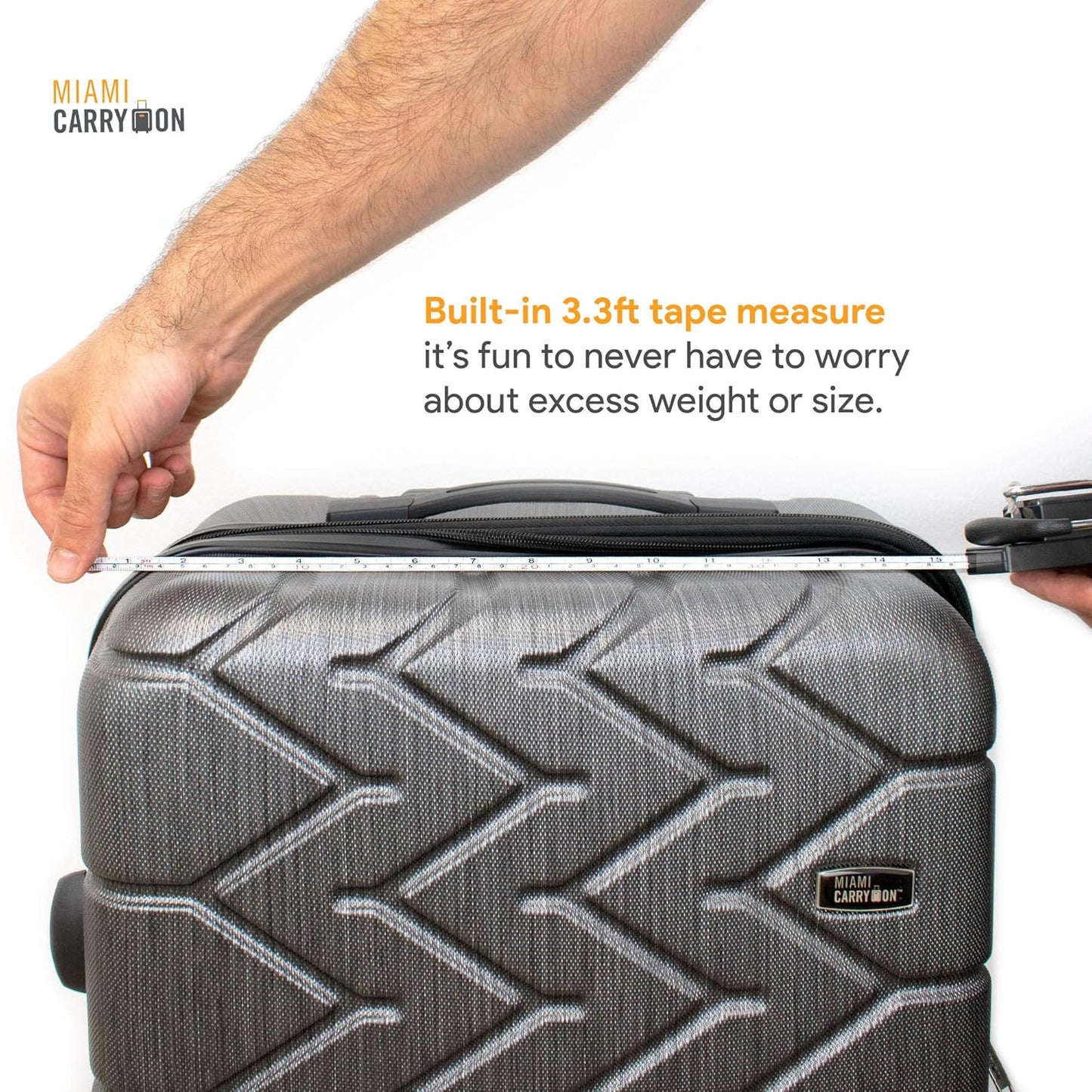 Skiennix Mechanical Luggage Scale - Accurate Weight Measurement Up to 75 Pounds | Includes Tape Measure