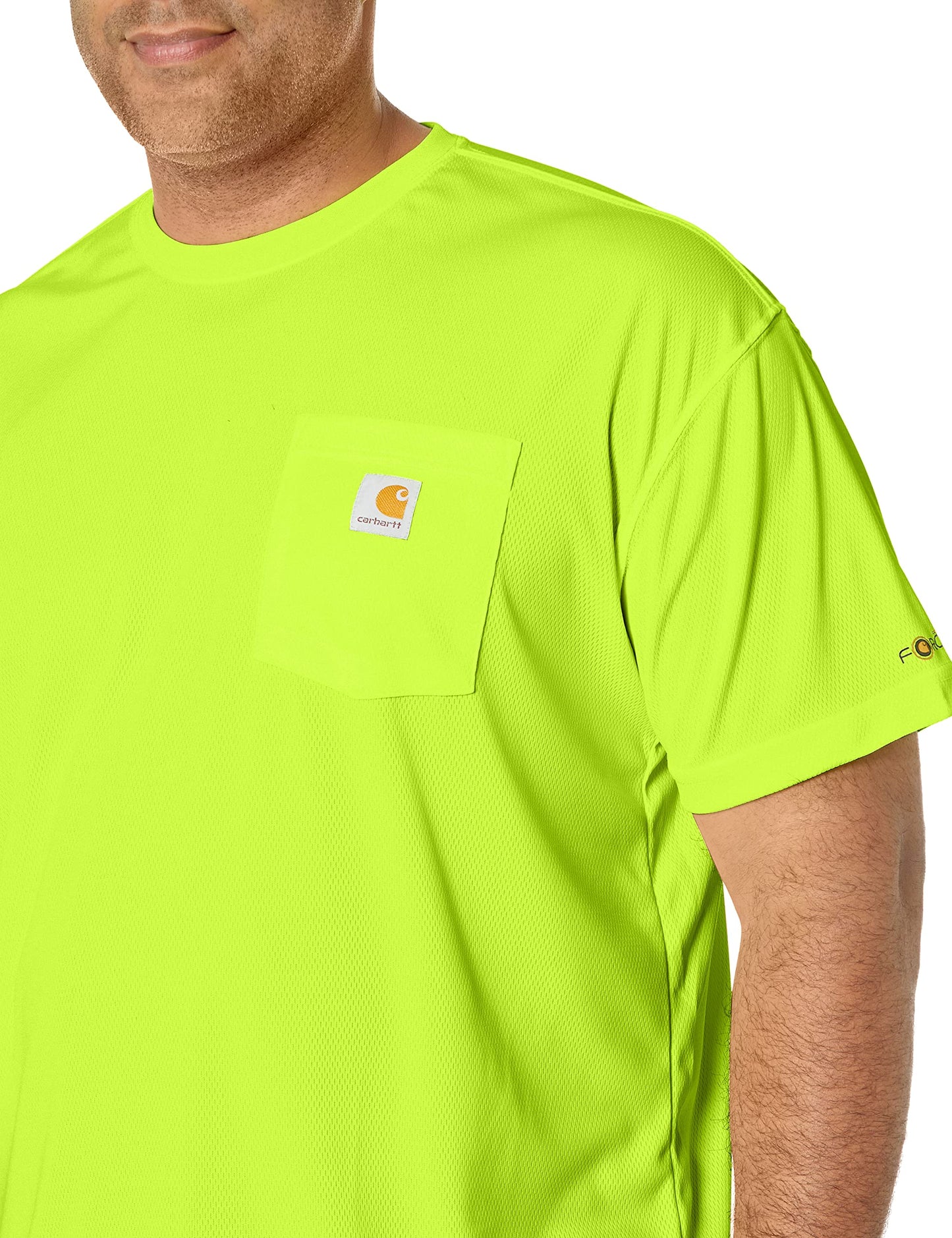 Carhartt Men's Force Relaxed Color Enhanced T-Shirt, Brite Lime, X-Large