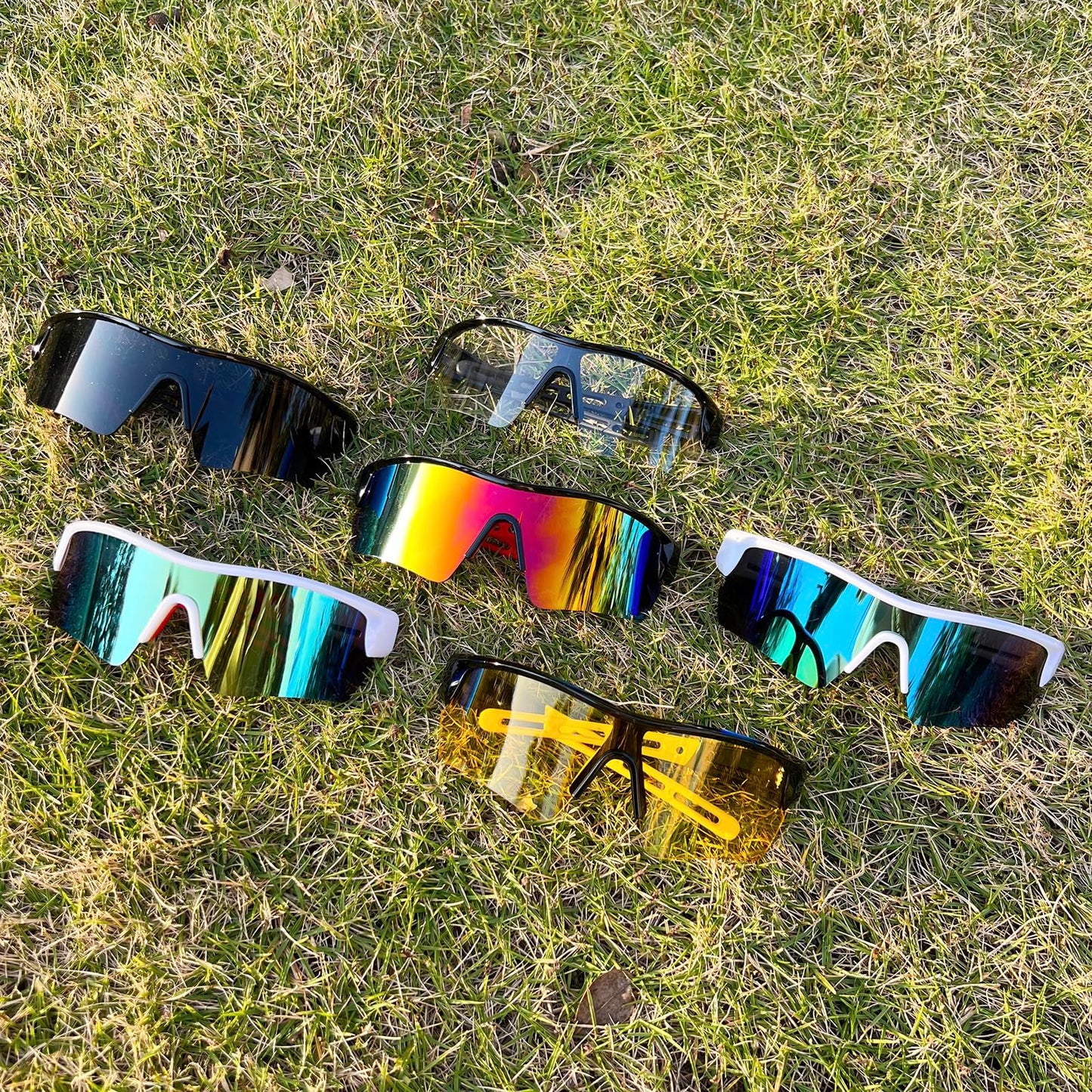 NICBOOY 3Packs Sports Sunglasses for Men Youth Women Baseball Sunglasses for Youth Softball UV Protection Cycling Sunglasses