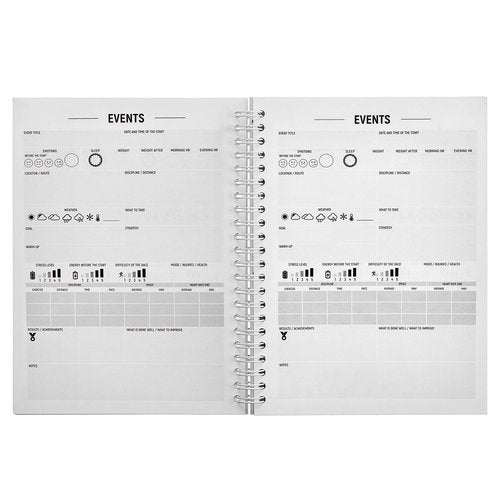 Triathlon & Running Training Diary - Triathlete's Training Journal - 16-Week Triathlon Training Log - A5 Run Planner / 6x8 Inches / 160 Pages/Undated/Wire-Bound