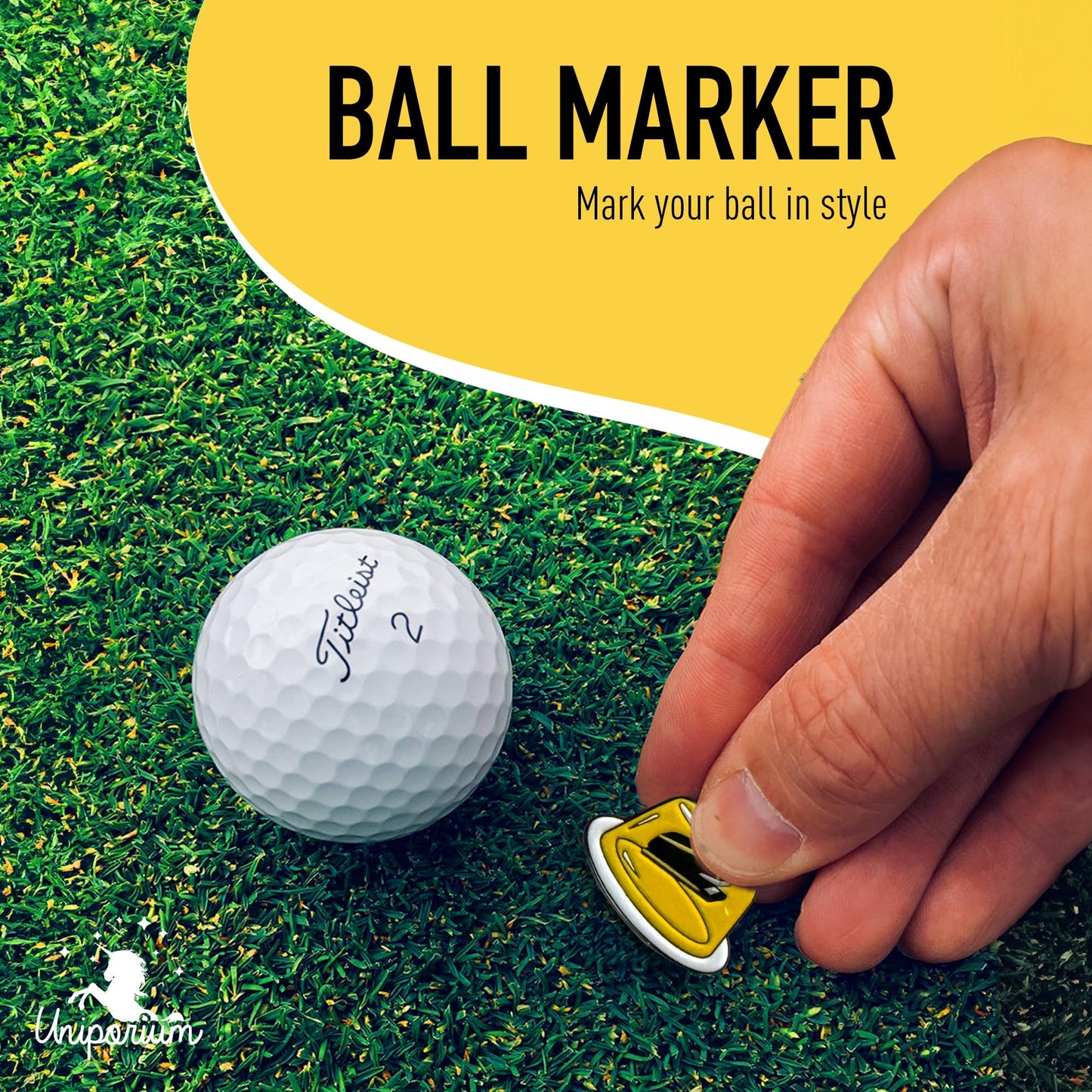 Uniporium Golf Divot Tool Gift Set – Magnetic Divot Tool, Ball Marker, Hat Clip, & Case Made in USA from Durable Rust-Free Material for Easy Ball Marking, Repairing Divots, and Perfect Golf Gifts