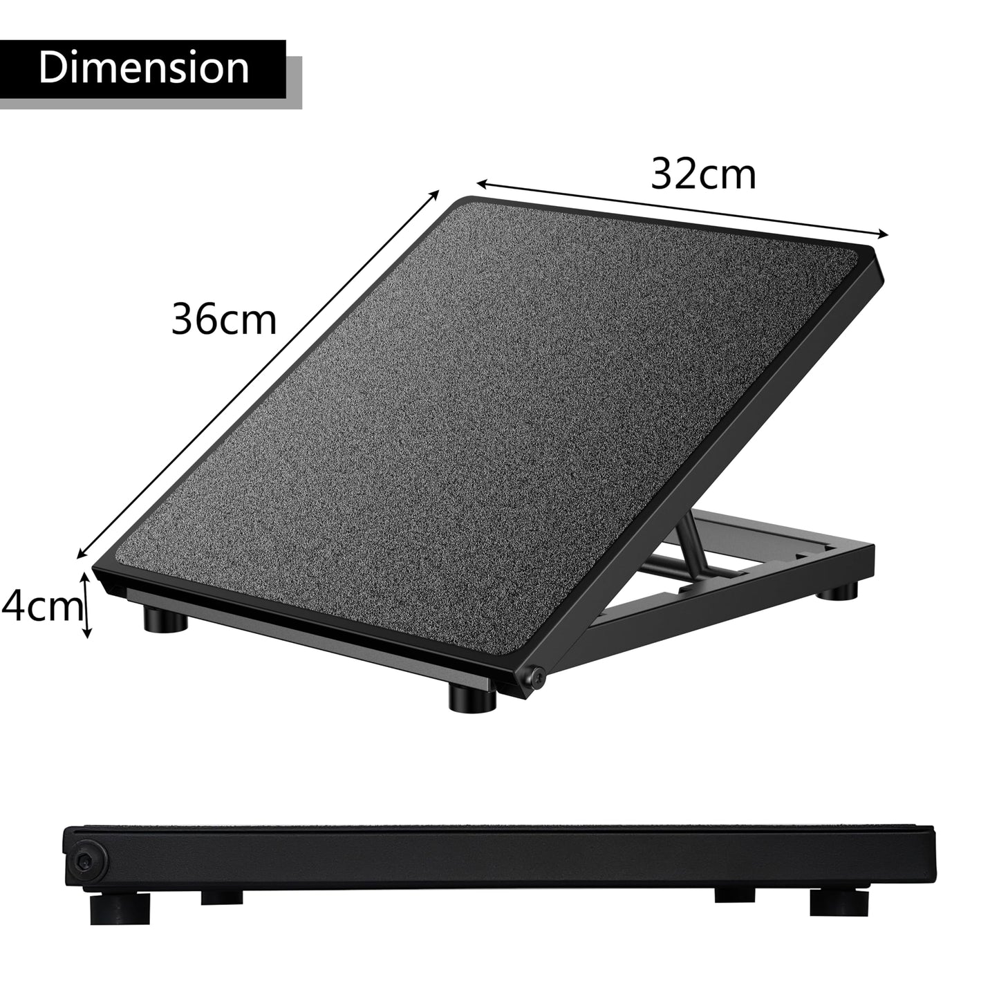 Professional Steel Slant Board Calf Stretcher Adjustable Balance Board with Non-Slip Surface for Ankle and Foot Stretching