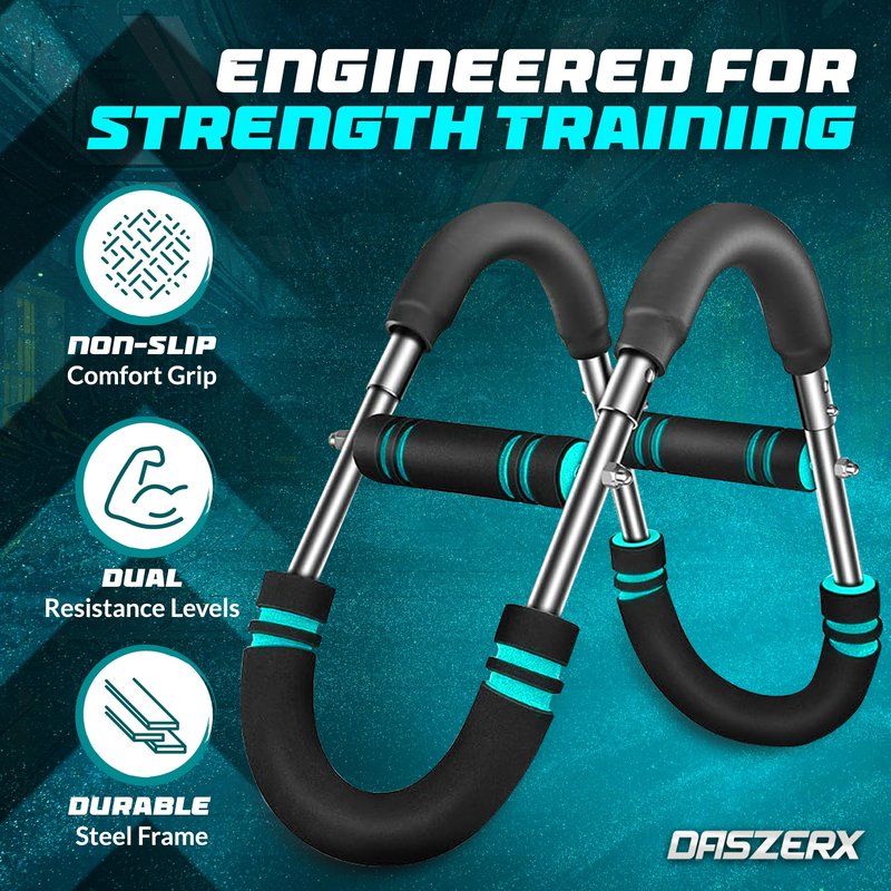 Adjustable Twister Arm Trainer for Men & Women with 2 Resistant Levels (60-100 lbs) - Full Upper Body Gorila Bar - Strengthens Arms, Shoulders, Grip & Chest Workout Equipment for Home or Gym