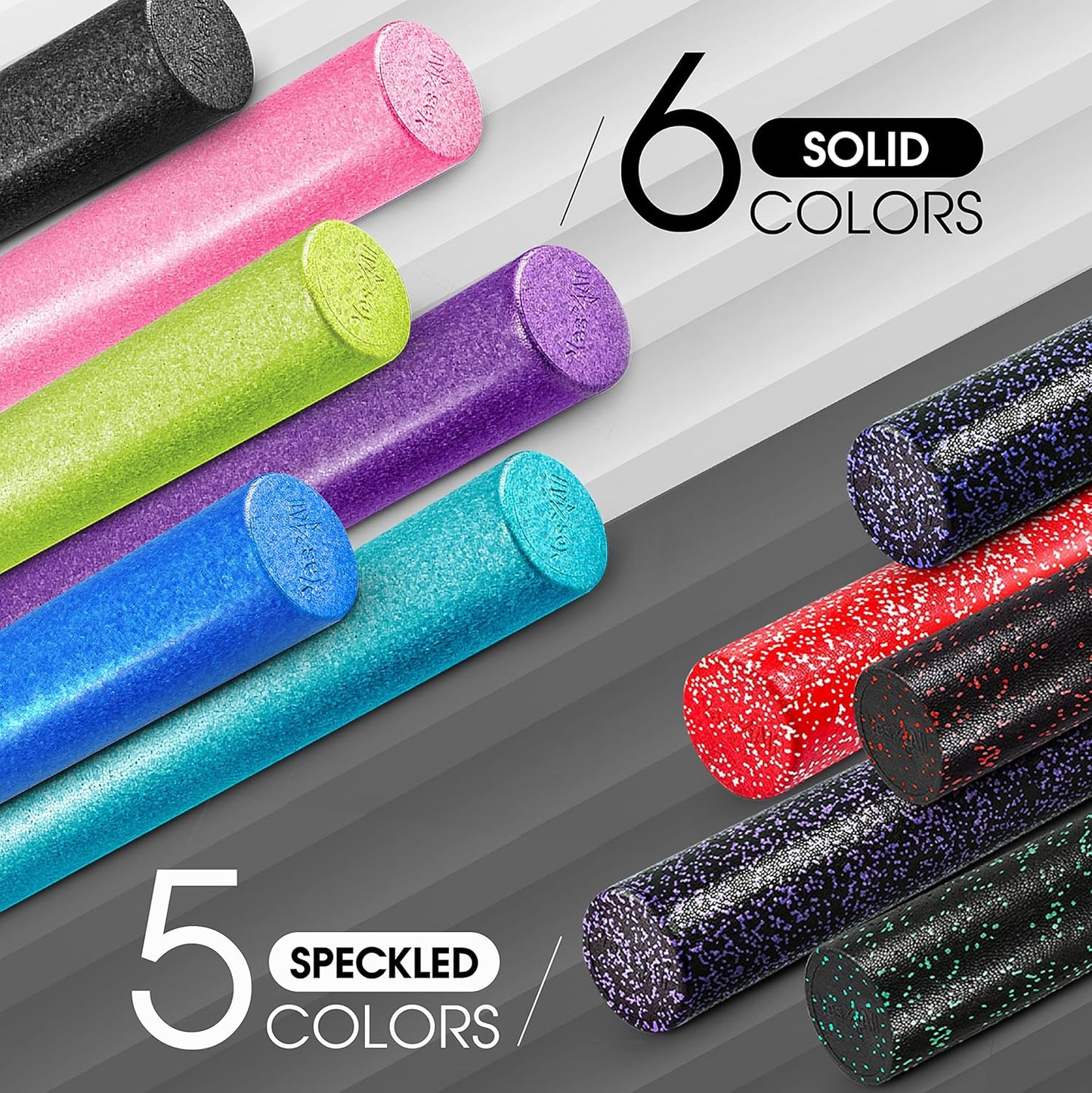 Yes4All High-Density EPP Foam Roller - Perfect for Yoga, Pilates & Stretching | Available in 12, 18, 24, 36 Inch