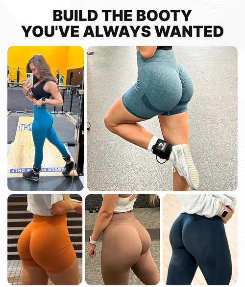 DMoose Fitness Ankle Strap - Premium Padded Cuffs for Cable Machines | One Size Fits All for Booty & Leg Workouts