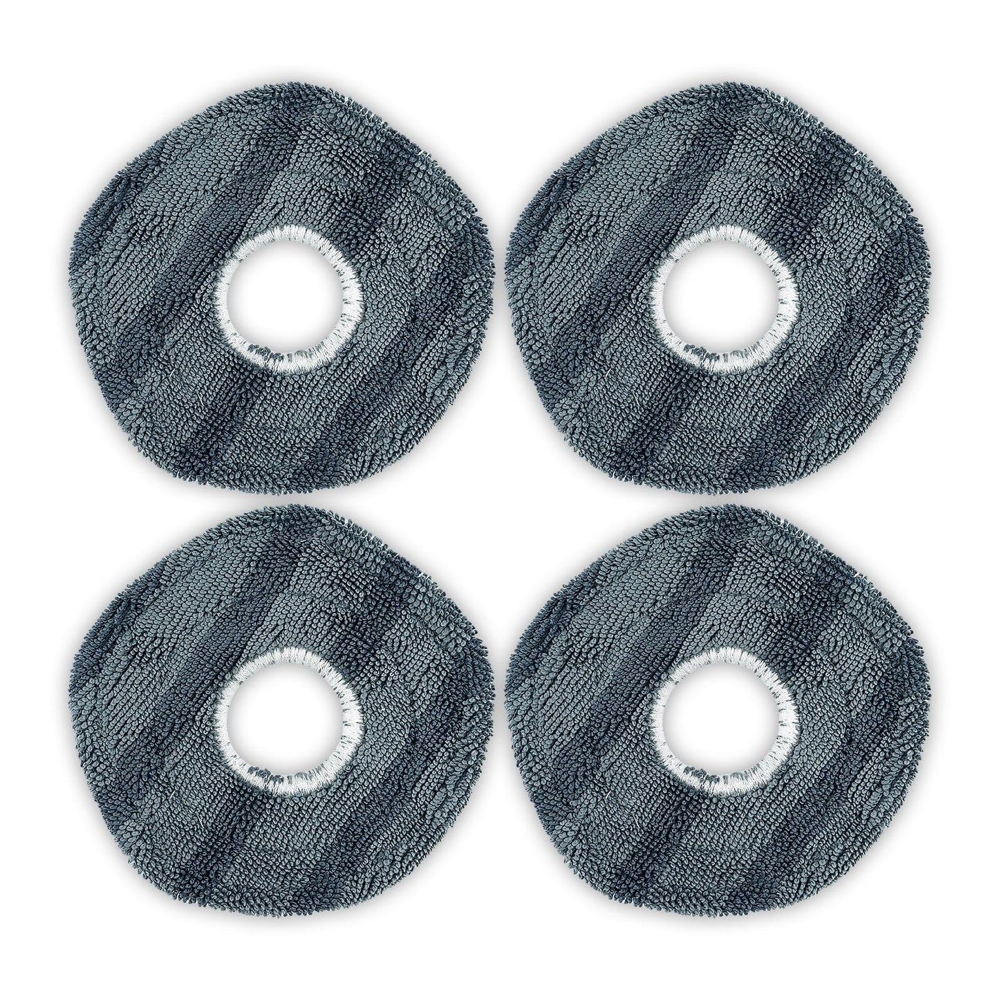 (4 Pieces) Washable Reusable Mopping Pads for Eufy X10 Pro Omni, Strong Stain Removing Wipes Cloth Pads Premium Microfiber