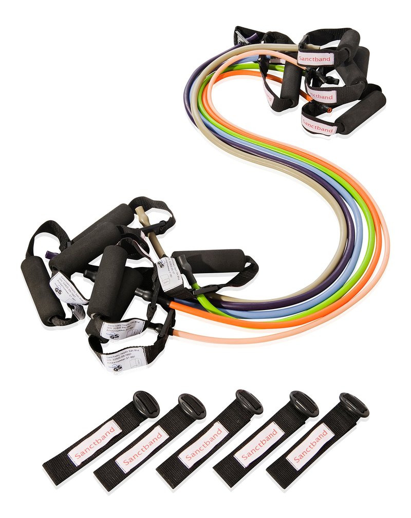 Sanctband Resistive Tubing with Handles - Blueberry (Heavy)
