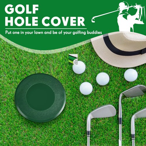 Glimin 6 Pcs Golf Hole Cup Covers Putting Green Cup Golf Practice Training Aids Hole Covers for Yard Garden Backyard Game Ball Outdoor Activities