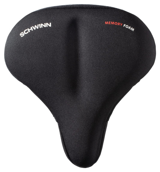 Schwinn Comfort Bike Cruiser Seat Cover, Memory Foam Padding, Fits Cruiser Bikes and Wider Saddles, 11.8" L x 11.6" W