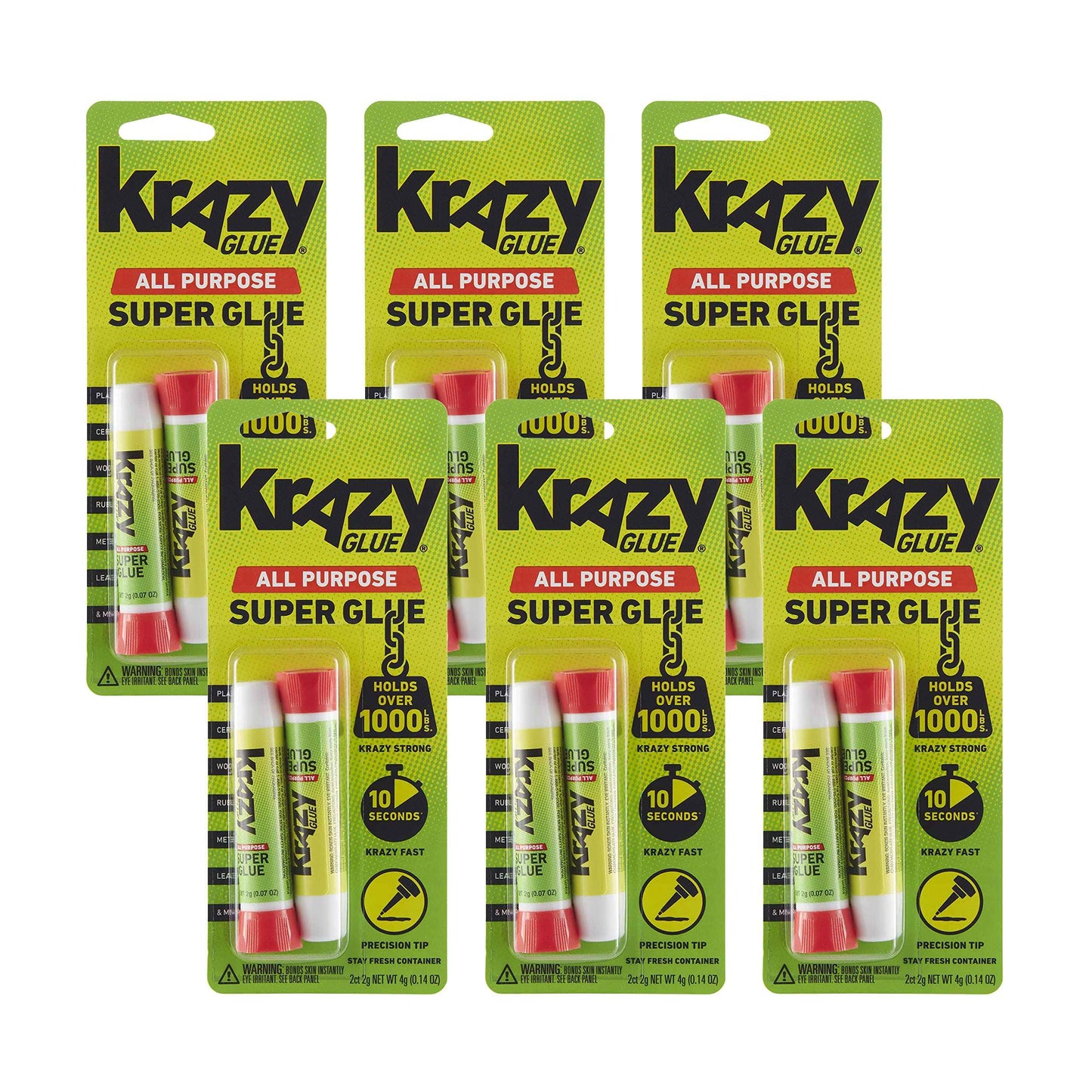 Krazy Glue Precision Tip Glue, Clear 12 Count