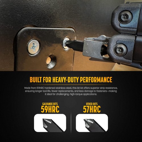 Replacement Flat Bits for Leatherman Multi-Tool with Holder - Set Includes Phillips #1-2, Flat 3/16, Glass Breaker Bit, and Carpenter Pencil Bits