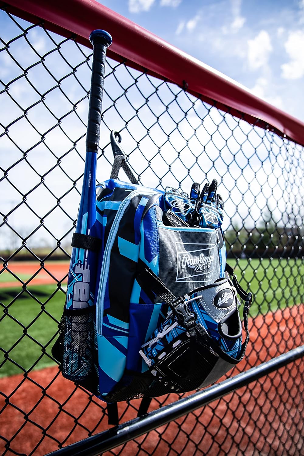 Rawlings REMIX Backpack Equipment Bag - T-Ball & Youth Baseball/Softball | Royal Color
