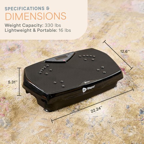 Lifepro Vibration Plate Exercise Machine - Full Body Vibration Platform for Muscle Toning & Recovery | Ideal for Beginners
