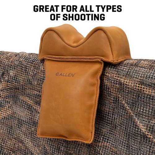 Allen Company Boulder Leather Window Mount Filled Shooting Rest, Light Brown