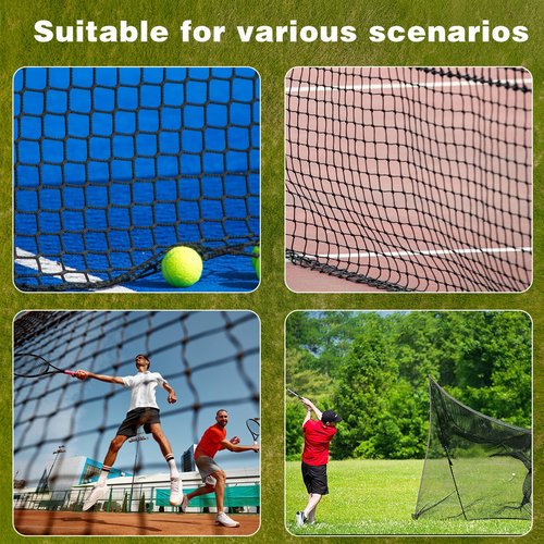Golf Net, 12X12ft Golf Practice Net Sports Practice Barrier for Baseball, Hockey, Soccer, Netting for Garage, Backyard, Golf Hitting Net for Indoor Outdoor Sports Netting