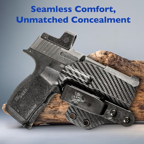 DeSantis Lifeguard Gun Holster - IWB Holster, P365 Holster, Kydex Holster IWB, Compatible with SIG Sauer P365, P365 SAS w/ Red Dot, P365 XL, P365 XL w/ Red Dot - Ambidextrous, Black